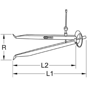 KSTOOLS® - Präzisions-Feder-Lochzirkel-Innentaster, 300mm