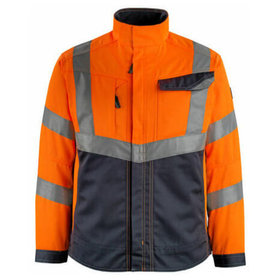 MASCOT® - Oxford Jacke SAFE SUPREME, hi-vis Orange/Schwarzblau, Größe L