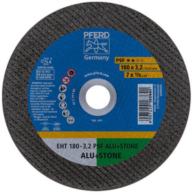 PFERD - Trennscheibe EHT 180x3,2x22,23 mm gerade Uni.-Linie PSF ALU+STONE für Alu/NE-Met./Stein