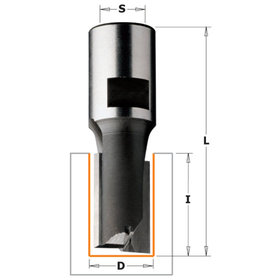 Briani - Nutfräser mit Innengewinde M10 15 x 40 x 75mm