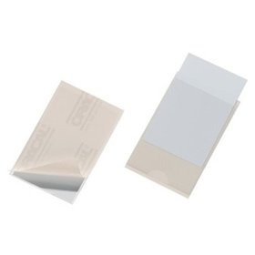 DURABLE - Pocketfix, 90x57mm, transparent, Pck=100St, 827919, Großpackung, Öffnung