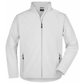 James & Nicholson - Herren Softshell Jacke JN1020, weiß, Größe 3XL