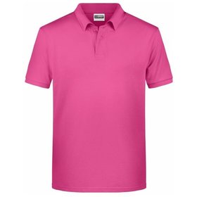 James & Nicholson - Herren Basic Poloshirt 8010, pink, Größe XL