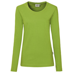 HAKRO - Damen Longsleeve Mikralinar® 179, kiwi, Größe XS