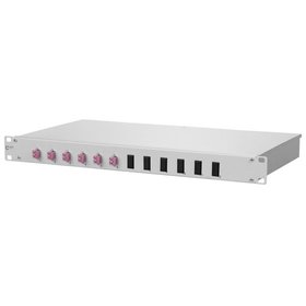 METZ CONNECT - LWL-Patchpanel 6f 1HE LC-D 482,6mm(19) 1HE OM4 mit Pigtails max 24f