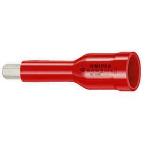 KNIPEX® - Steckschlüsseleinsatz für Innensechskantschrauben mit Innenvierkant 3/8" 75 mm 983905