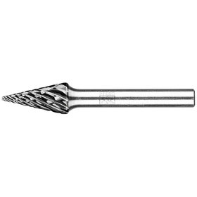 PFERD - Hartmetall Hochleistungsfrässtift STEEL Spitzkegel SKM Ø 10x20mm Schaft-Ø 6 mm HICOAT Stahl