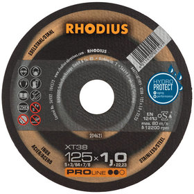 RHODIUS - Trennscheibe XT38 125x1,0mm gerade