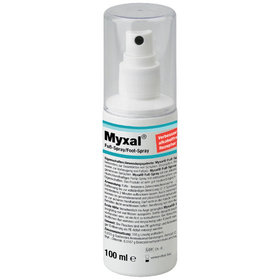 Physioderm® - MYXAL® Fuß-Spray Alkoholfrei parfümfrei, Desinfektion Schuh Fuß 100ml Pump-Spray