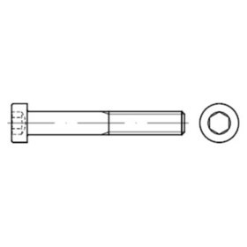 Zylinderschraube mit niedrigem Kopf DIN 7984 Stahl 10.9 M8 x 30mm