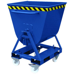 Eichinger® - Kippmulde 2-seitig kippbar, von 4 Seiten anfahrbar, 500 kg, 300 Liter enzianblau