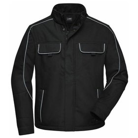 James & Nicholson - Workwear SoftshellJacke JN884, schwarz, Größe L