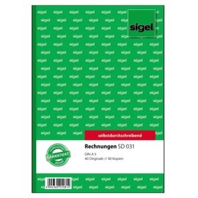 sigel® - Rechnung SD031 DIN A5 selbstdurchschreibend 2x40 Blatt