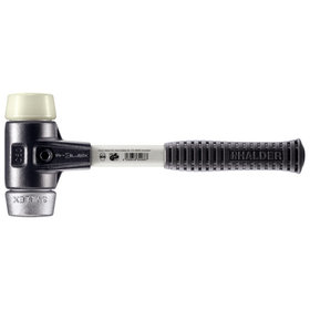 HALDER - SIMPLEX-Schonhammer, Nylon / Weichmetall, mit verstärktem Tempergussgehäuse und Fiberglasstiel | D=50 mm | 3789.050