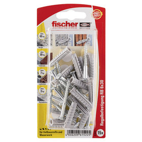 fischer - Spreizdübel SX Regalbefestigung RB 6 x 30 K