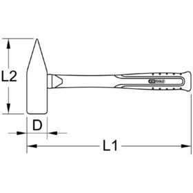 KSTOOLS® - BRONZEplus Schrotmeißel, 2100g