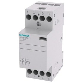 SIEMENS - Installationsschütz 25A 230V/AC 400V/AC 4S 2000W/AGL 2TE