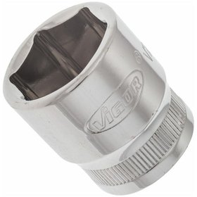 VIGOR® - Sechskant Steckschlüsseleinsatz ∙ V2265N ∙ Vierkant 10mm (3/8") ∙ Außen Sechskant Profil ∙ 19mm