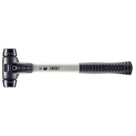 HALDER - SIMPLEX-Schonhammer, Gummikomposition, mit verstärktem Tempergussgehäuse und Fiberglasstiel | D=30 mm | 3702.030