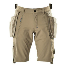 MASCOT® - Shorts mit Hängetaschen ADVANCED, Hellkhaki, Größe C42