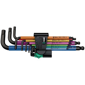 Wera® - 950/9 Hex-Plus Multicolour 1 Winkelschlüsselsatz, metrisch, BlackLaser, 9-teilig