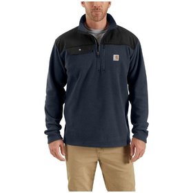 carhartt® - Herren Fleece-Pullover Regular Fit FALLON 1/2 ZIP SWEATSHIRT, navy, Größe M