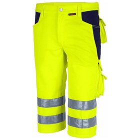 qualitex® - Shorts "PRO WS" warngelb/marine, Größe 48