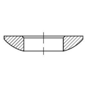 Kugelscheiben Form C, DIN 6319-C Stahl galvanisch verzinkt C31 x 56 x 11,2mm