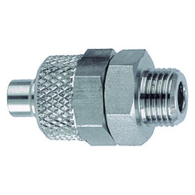 RIEGLER® - Gerade Einschraubverschraubung G 1/8" A, Schlauch 8/6, Edelstahl 1.4571