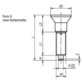 KIPP - ARRETIERBOLZEN OHNE RASTNUT GR.0 M08X1, FORM:G, STAHL GEHÄRTET, KOMP:THERMOPLAST SCHWARZGRAU RAL7021