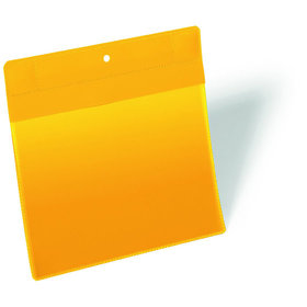 DURABLE - Neodym Magnettasche, gelb, DIN A5 quer, 10 Stück