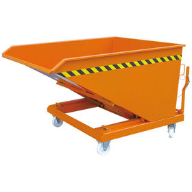 Eichinger® - Kippbehälter in niedriger Bauhöhe, 1000 kg, 300 Liter, reinorange