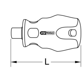 KSTOOLS® - 1/4" ERGOTORQUE Bit-Schraubendreher, 63mm