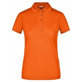 James & Nicholson - Damen Aktiv Poloshirt JN574, dunkel-orange, Größe M