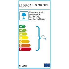 LEDS-C4 - Pendelleuchte 23W Glam HV go E14 sym IP20 k.Betriebsger