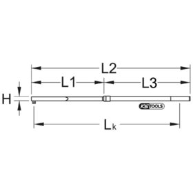 KSTOOLS® - 3/4" ALUTORQUEprecision-Drehmomentschlüssel, 140-760N·m, Doppelvierkant