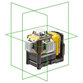 DeWALT - Multilinienlaser DCE089D1G-QW 3x 360°, grün, 10,8V / 2Ah