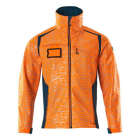 MASCOT® - Soft Shell Jacke ACCELERATE SAFE, hi-vis Orange/Dunkelpetroleum, Größe XL