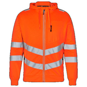 Engel - Safety Sweatcardigan 8025-241, Warnorange, Größe XL