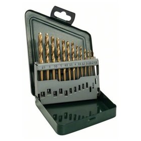 Bosch - Metallbohrer-Set HSS-TiN, 13-teilig, 1,56,5mm, Metallkassette (2607019436)