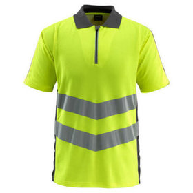 MASCOT® - Murton Polo-Shirt SAFE SUPREME, hi-vis Gelb/Dunkelanthrazit, Größe 2XL