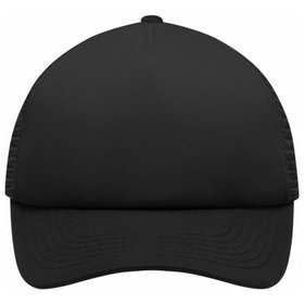 James & Nicholson - 5 Panel Kinder Mesh Cap MB071, schwarz, Einheitsgröße