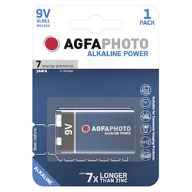 Agfa Photo - Photo Batterie, E-Block, 9V, 6LR61, High Quality, Alkaline, 110-802596