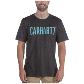 carhartt® - Herren T-Shirt SOUTHERN BLOCK LOGO T-SHIRT S/S, carbon heather, Größe S