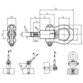 HALDER - Gewindetragbolzen, selbstsichernd | d1=M30 / l1=35 mm / Vergütungsstahl | 22352.0030