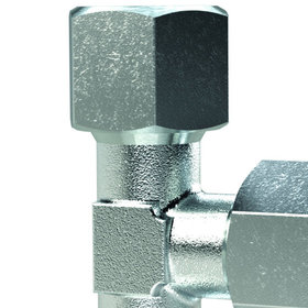 RIEGLER® - Einstellbare L-Verschraubung, Rohr-Außen-Ø 8, Stahl verzinkt