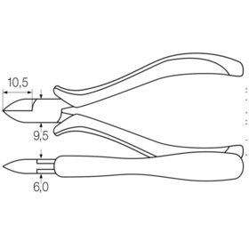 Wiha® - Elektronik-Seitenschneider Z 43 1 04 ESD Mehrkompenenten 115mm