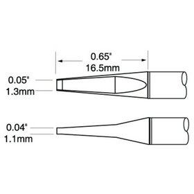 METCAL™ - Lötpatrone für Handstück MX-PTZ, 0,4 x 19 mm, konisch, 412 °C