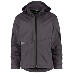 Dassy® - Gravity Softshell-Jacke, anthrazit/schwarz, Größe 3XL