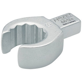HAZET - Einsteck-Ringschlüssel, offen 6612C-17, 9 x 12mm, Doppel-Sechskant 17mm